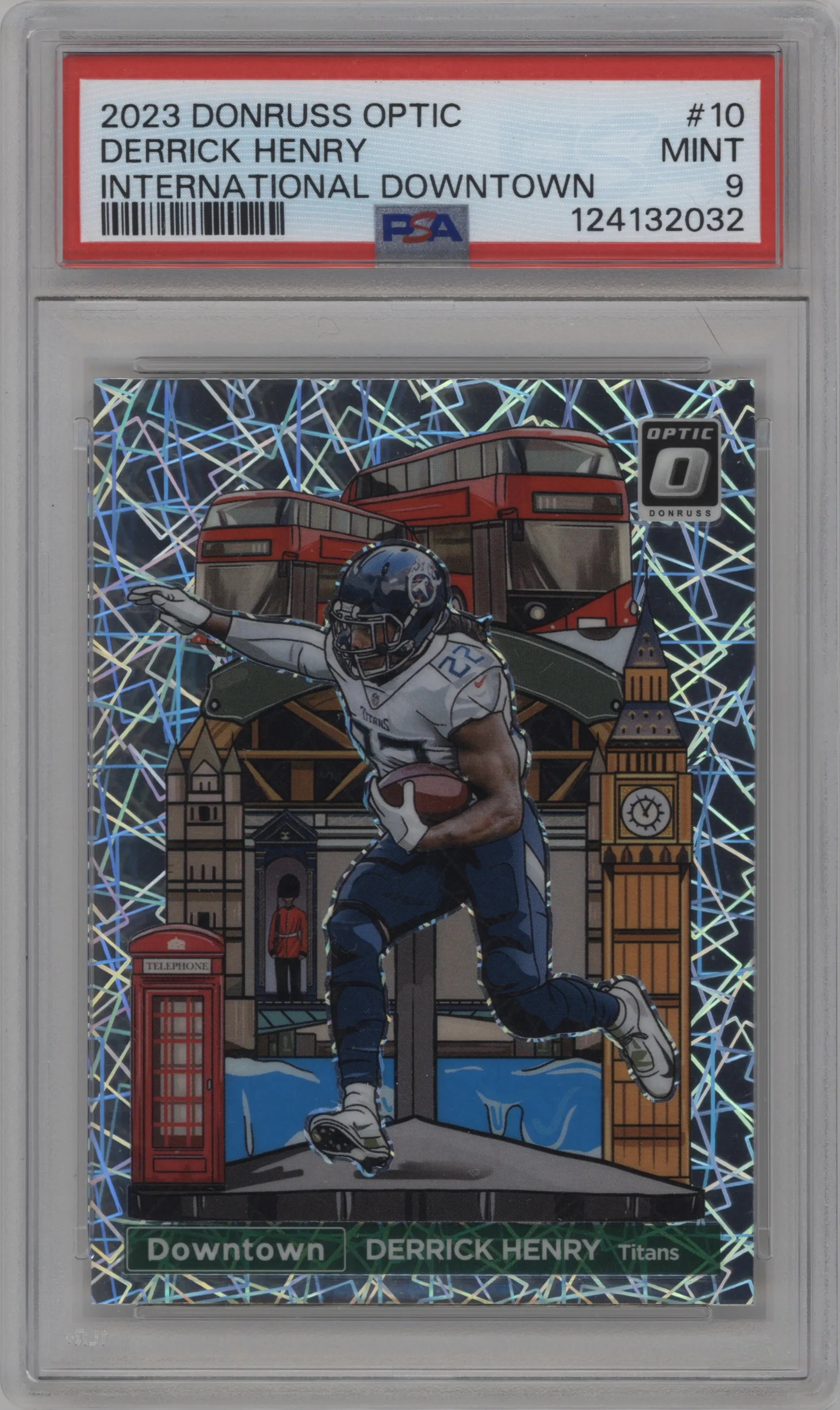2023 Donruss Optic International Downtown Derrick Henry #10 PSA 9