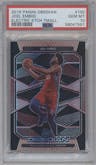Joel Embiid from the 2019-20 Panini Obsidian set featuring a Electric Etch Tmall parallel graded by PSA and given an overall grade of 10.