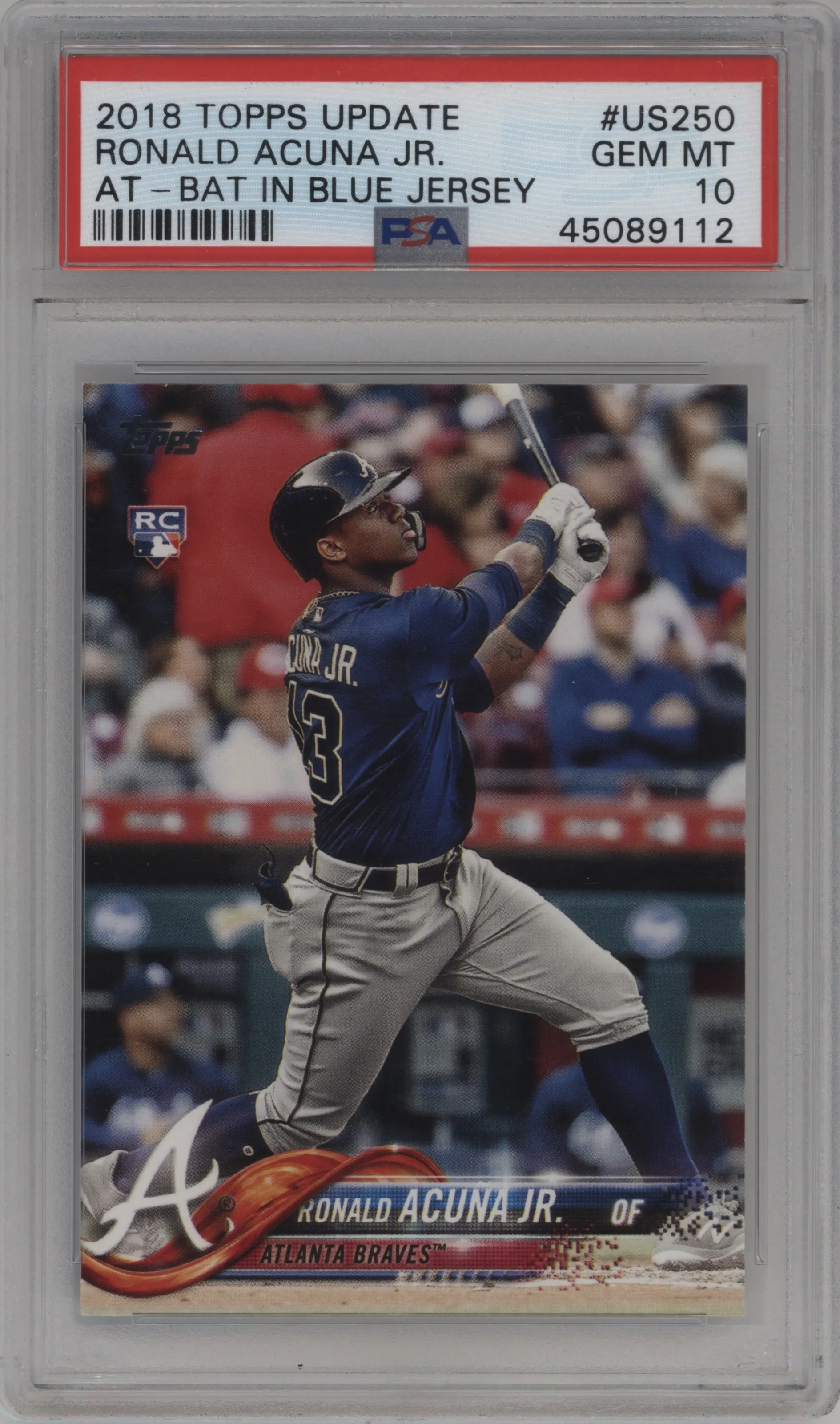 2018 Topps Update Ronald Acuna Jr. PSA 10