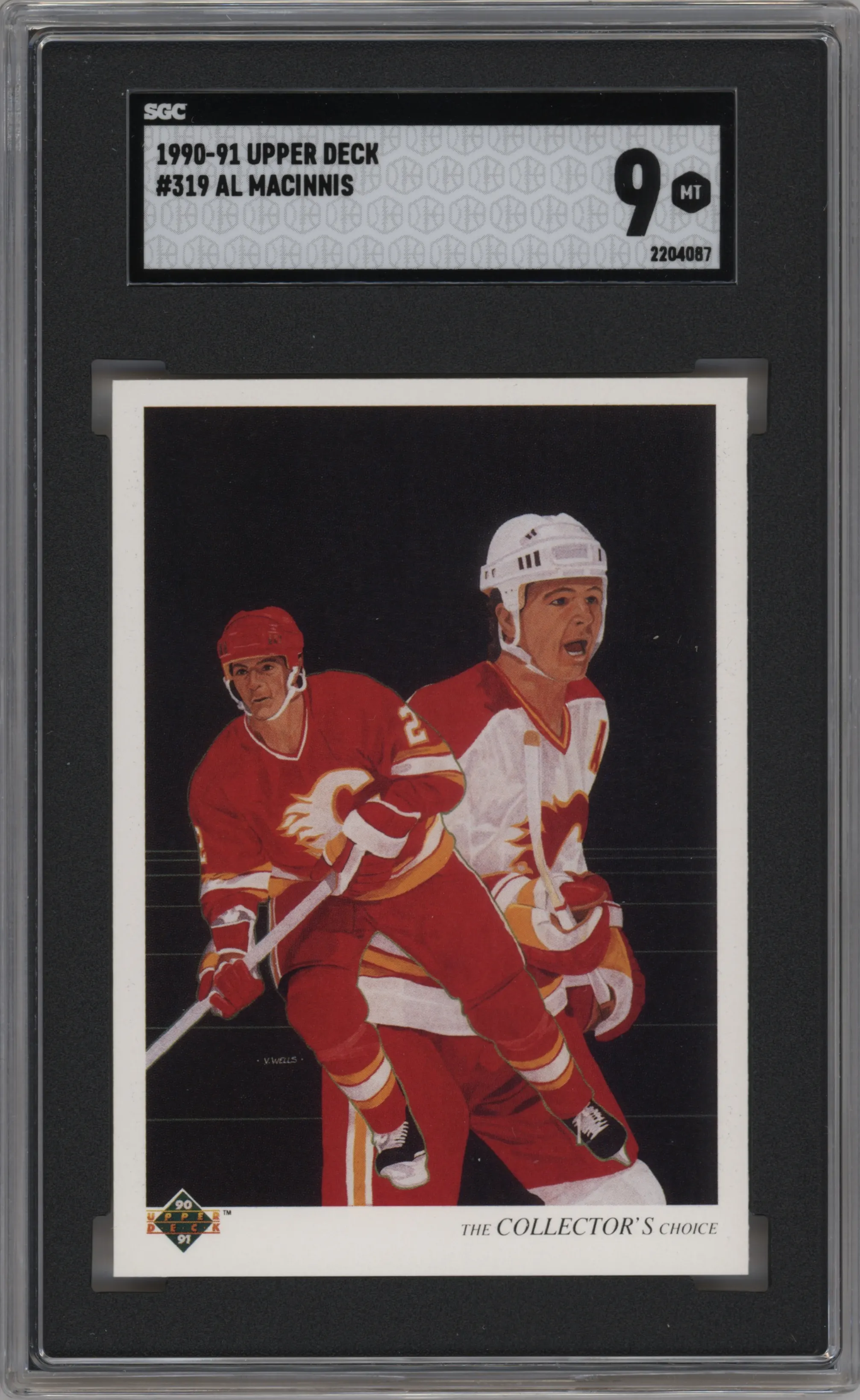 1990 Upper Deck Al MacInnis Variation #319 SGC 9