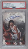 Shaedon Sharpe from the 2022-23 Panini Origins set graded by PSA and given an overall grade of 9.