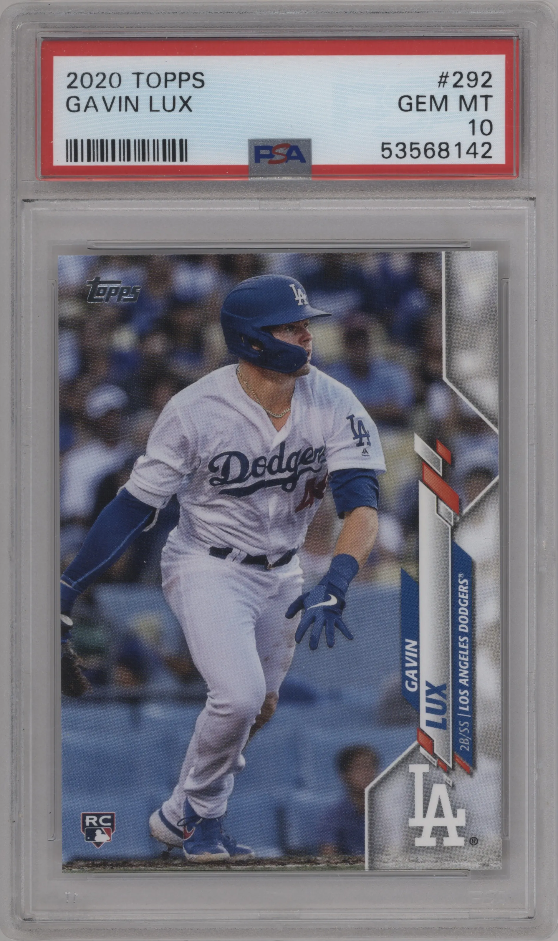 2020 Topps Series 1 Gavin Lux PSA 10