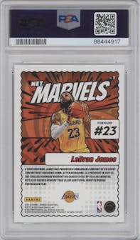 LeBron James from the 2023-24 Panini Donruss set graded by PSA and given an overall grade of 10.