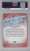 Wyatt Langford from the 2023 Bowman Draft set graded by PSA and given an overall grade of 10.
