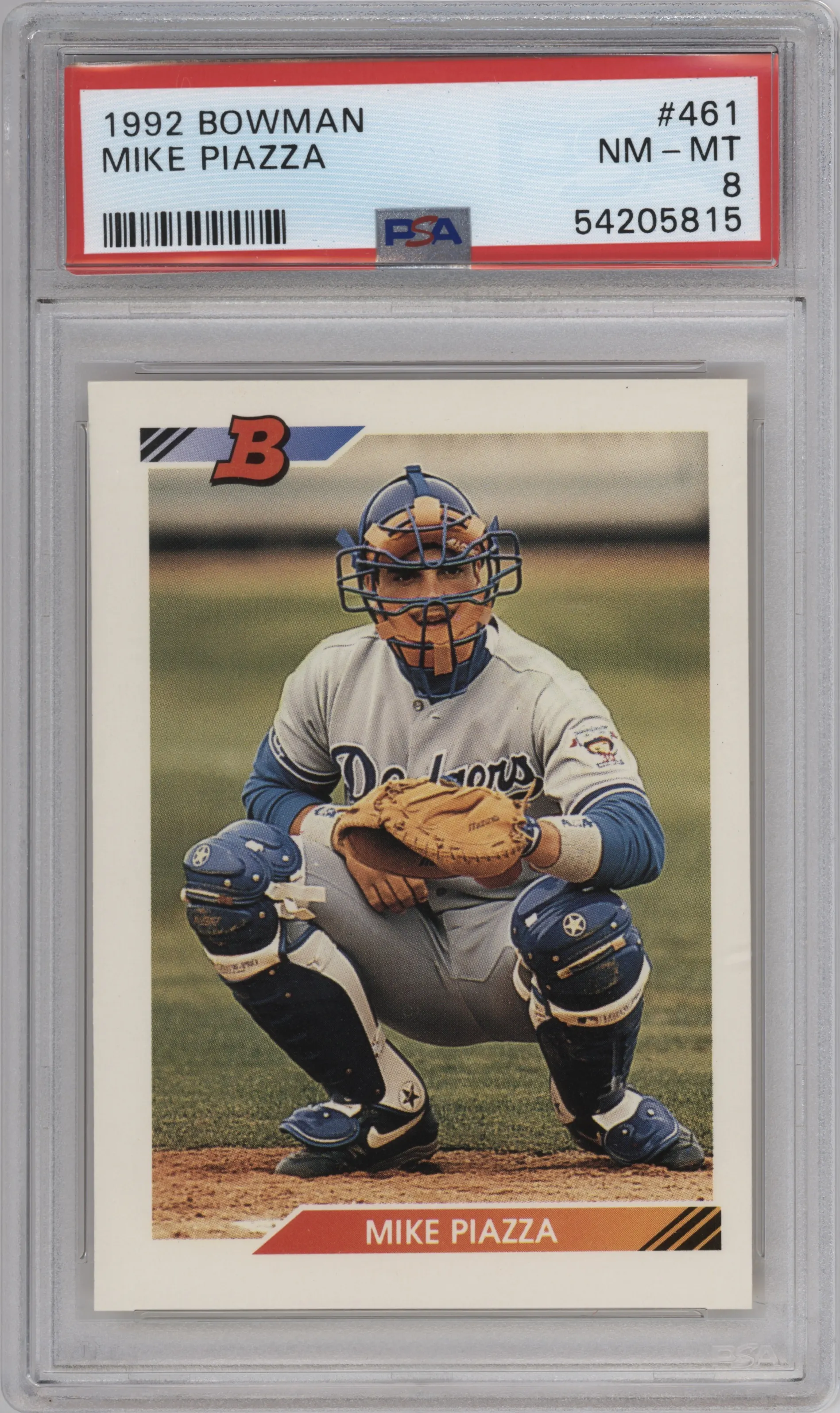 1992 Bowman Mike Piazza #461 PSA 8