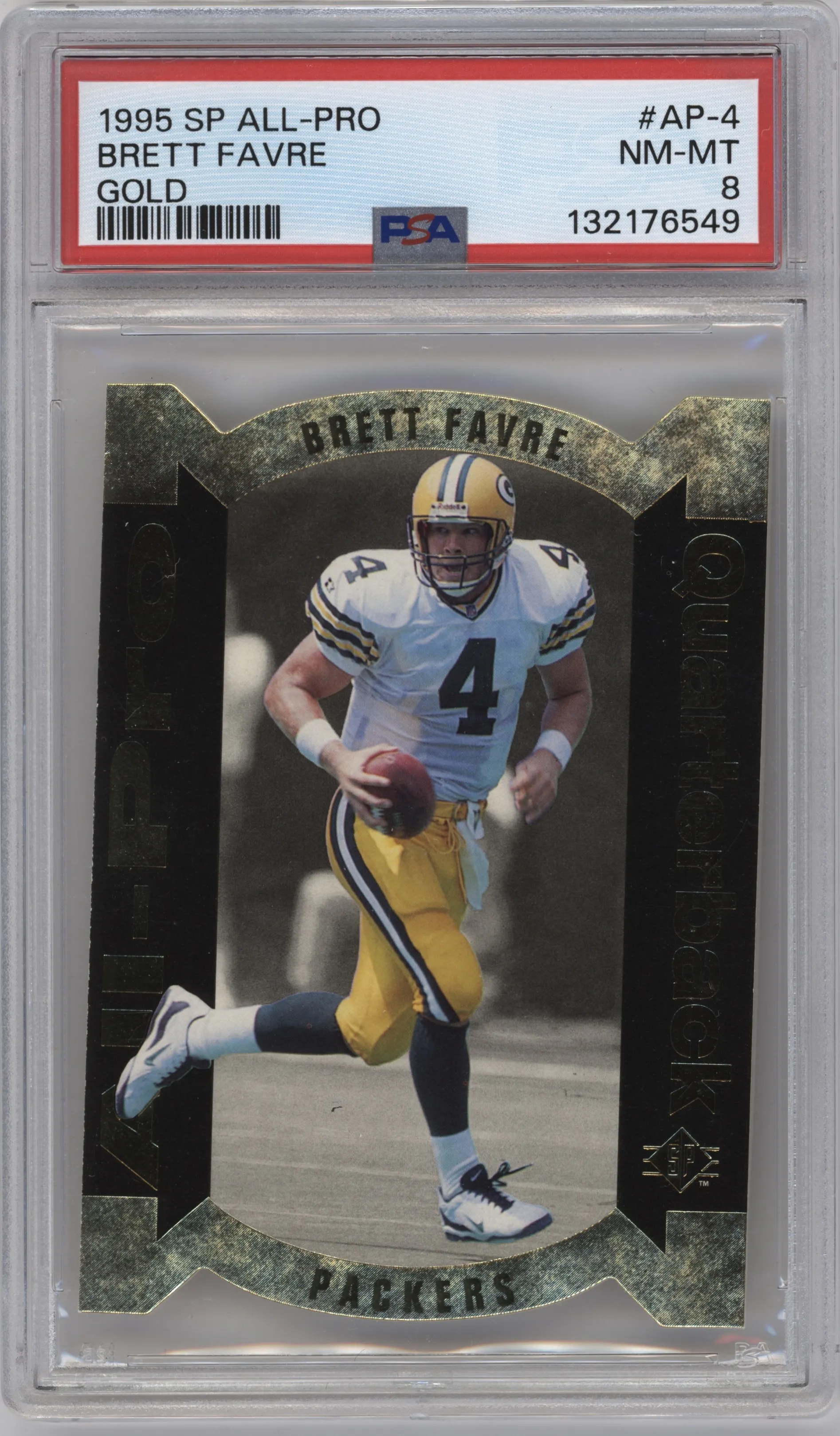 1995 Upper Deck SP All-Pro Brett Favre Gold #AP-4 PSA 8