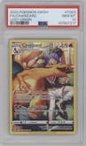 Charizard from the 2022 Pokemon SWSH set graded by PSA and given an overall grade of 10.