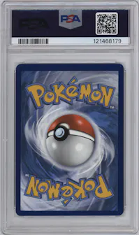 Gengar VMAX from the 2021 Pokemon SWSH set graded by PSA and given an overall grade of 9.