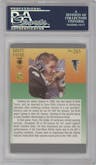 Brett Favre from the 1991 Fleer Ultra set featuring a Variation parallel graded by PSA and given an overall grade of 10.