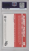 Albert Pujols from the 2000 Multi-Ad Midwest set featuring a No Number parallel graded by PSA and given an overall grade of 9.