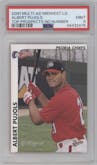 Albert Pujols from the 2000 Multi-Ad Midwest set featuring a No Number parallel graded by PSA and given an overall grade of 9.