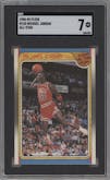 Michael Jordan from the 1988-89 Fleer set graded by SGC and given an overall grade of 7.
