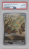 Omanyte from the 2023 Pokemon SV set graded by PSA and given an overall grade of 10.