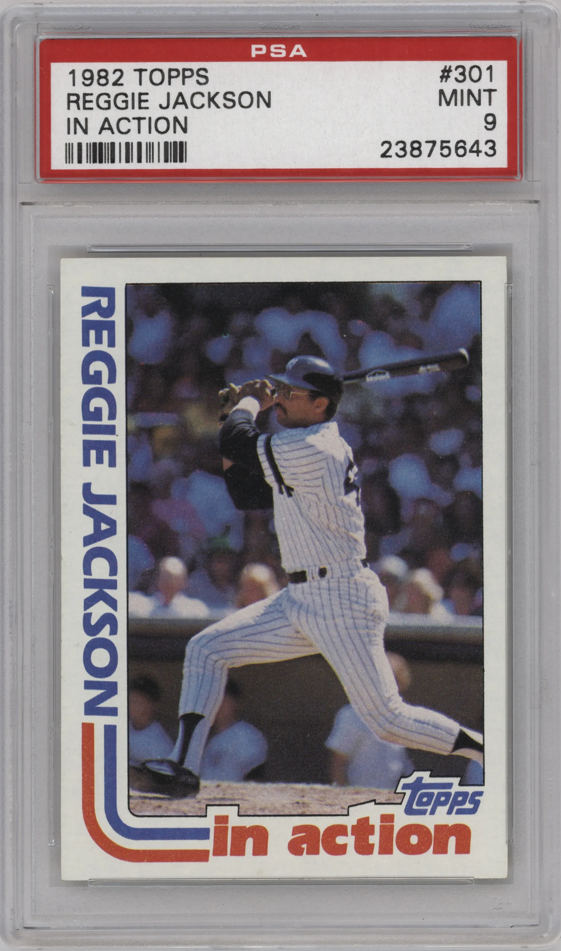 1982 Topps Reggie Jackson PSA 9