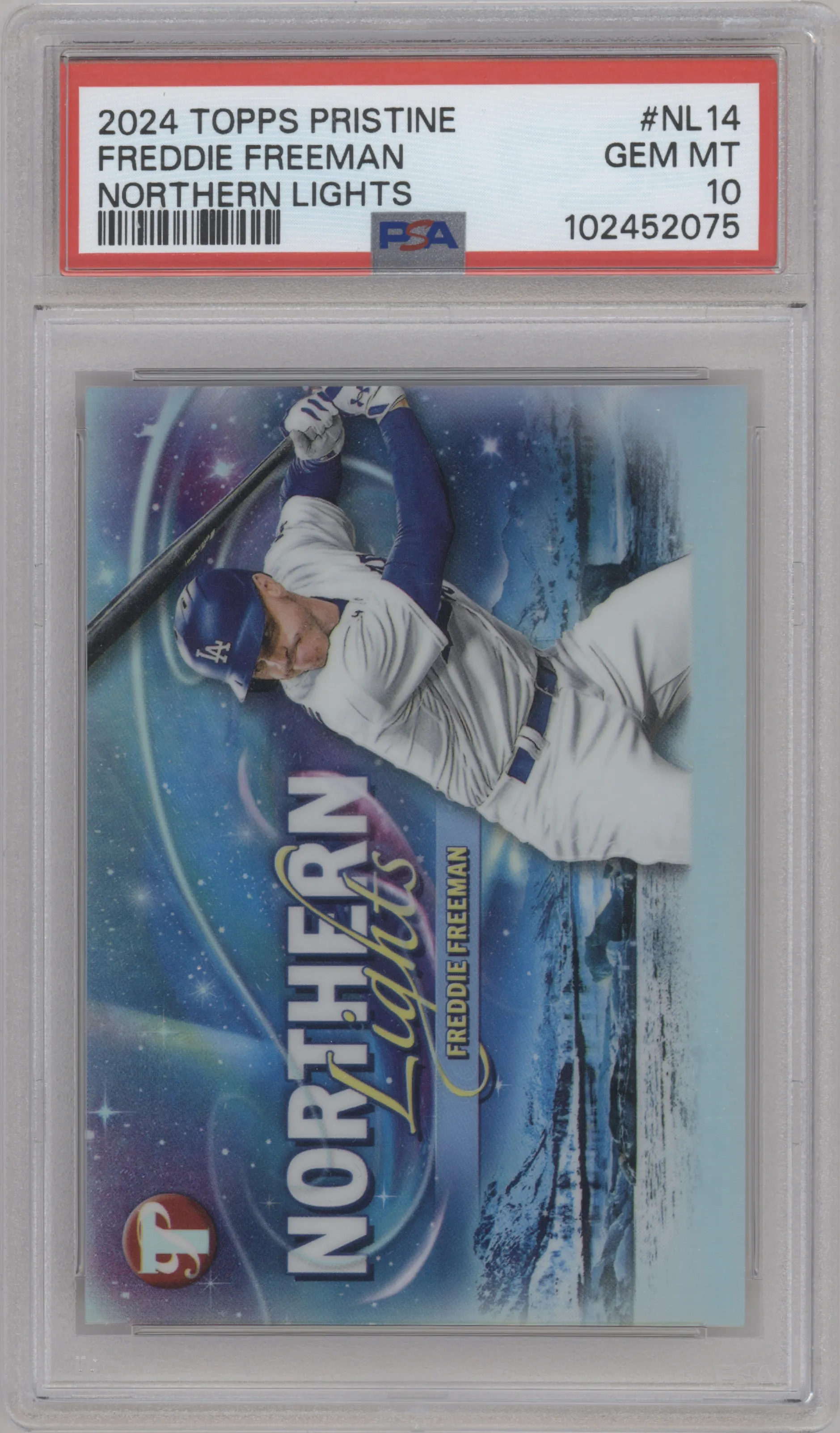 2024 Topps Pristine Northern Lights Freddie Freeman #NL-14 PSA 10