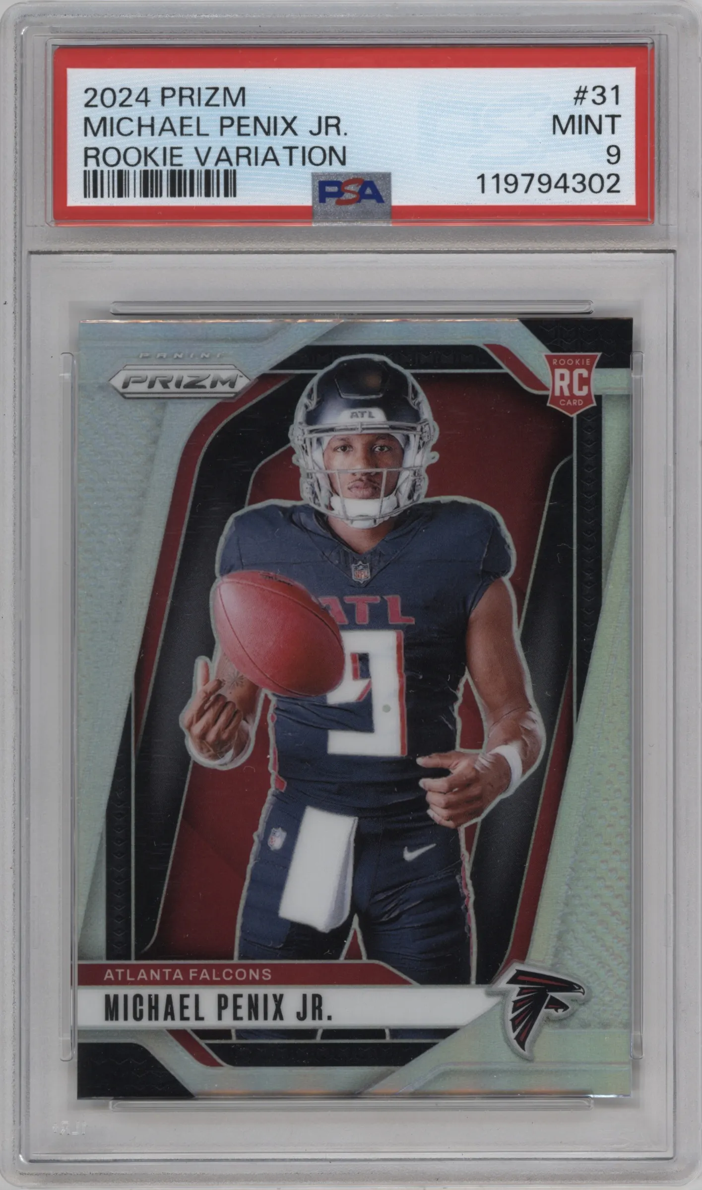 2024 Panini Prizm Rke.Var. Michael Penix Jr. #31 PSA 9