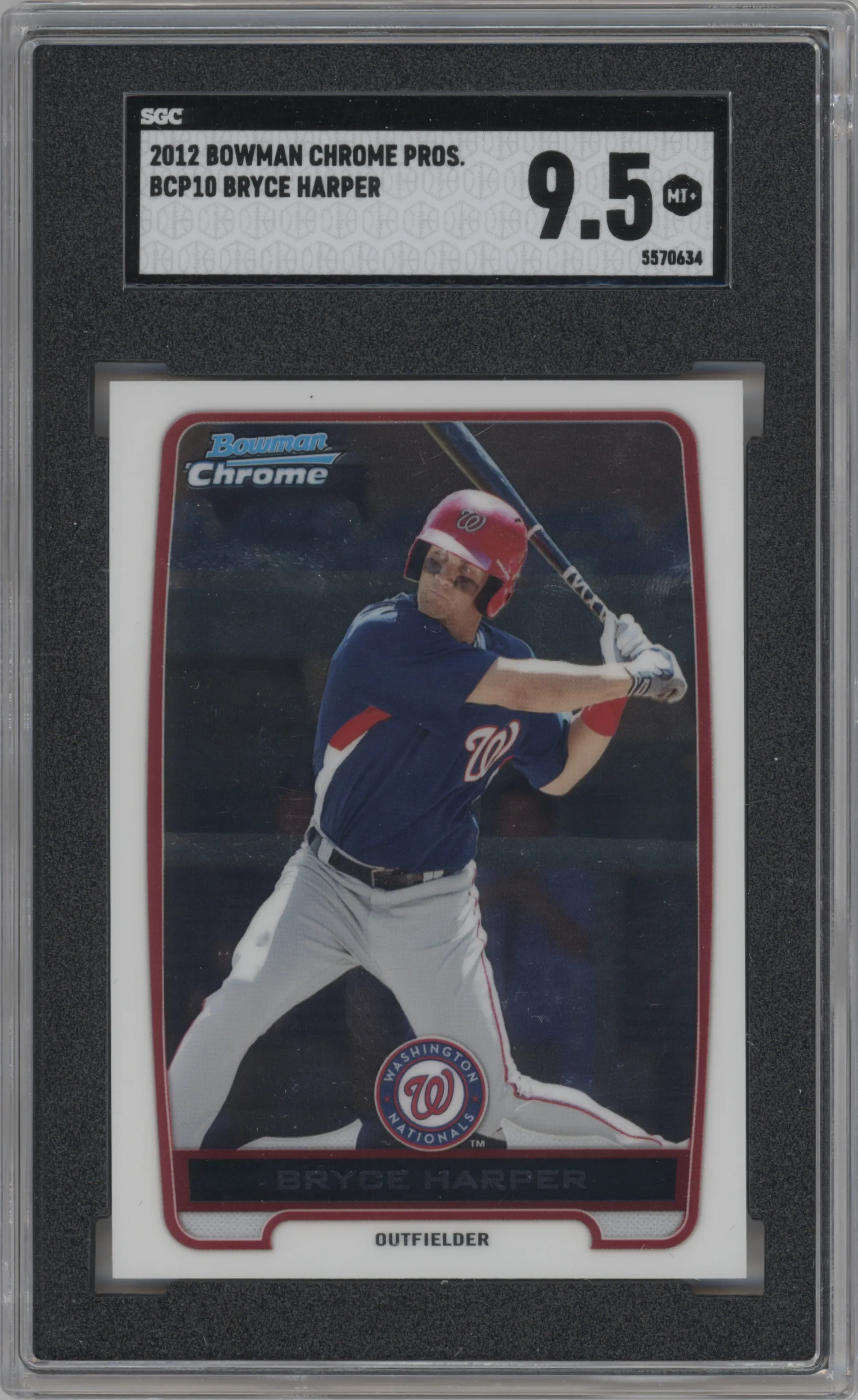 2012 Bowman Chr.Pros. Bryce Harper SGC 9.5
