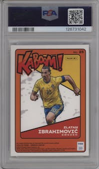 Zlatan Ibrahimovic from the 2024-25 Panini Donruss set graded by PSA and given an overall grade of 9.