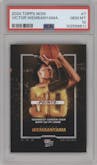 Victor Wembanyama from the 2024-25 Topps Now set graded by PSA and given an overall grade of 10.
