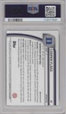 Cooper Flagg from the 2024-25 Bowman University Chrome set featuring a Refractor parallel graded by PSA and given an overall grade of 10.