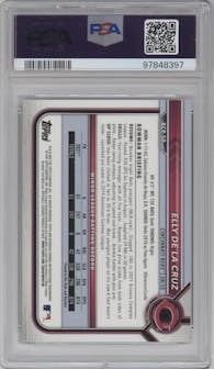 Elly De La Cruz from the 2022 Bowman set graded by PSA and given an overall grade of 10.