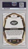 Sam Darnold from the 2018 Panini Select set graded by PSA and given an overall grade of 10.