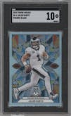 Jalen Hurts from the 2024 Panini Mosaic set graded by SGC and given an overall grade of 10.