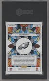 Jalen Hurts from the 2024 Panini Mosaic set graded by SGC and given an overall grade of 10.