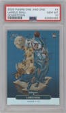 LaMelo Ball from the 2020-21 Panini One and One set graded by PSA and given an overall grade of 10.