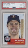 Joe Mauer from the Ultimate Topps Living Set   set graded by PSA and given an overall grade of 10.