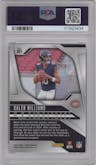 Caleb Williams from the 2024 Panini Prizm set graded by PSA and given an overall grade of 10.