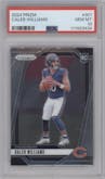 Caleb Williams from the 2024 Panini Prizm set graded by PSA and given an overall grade of 10.