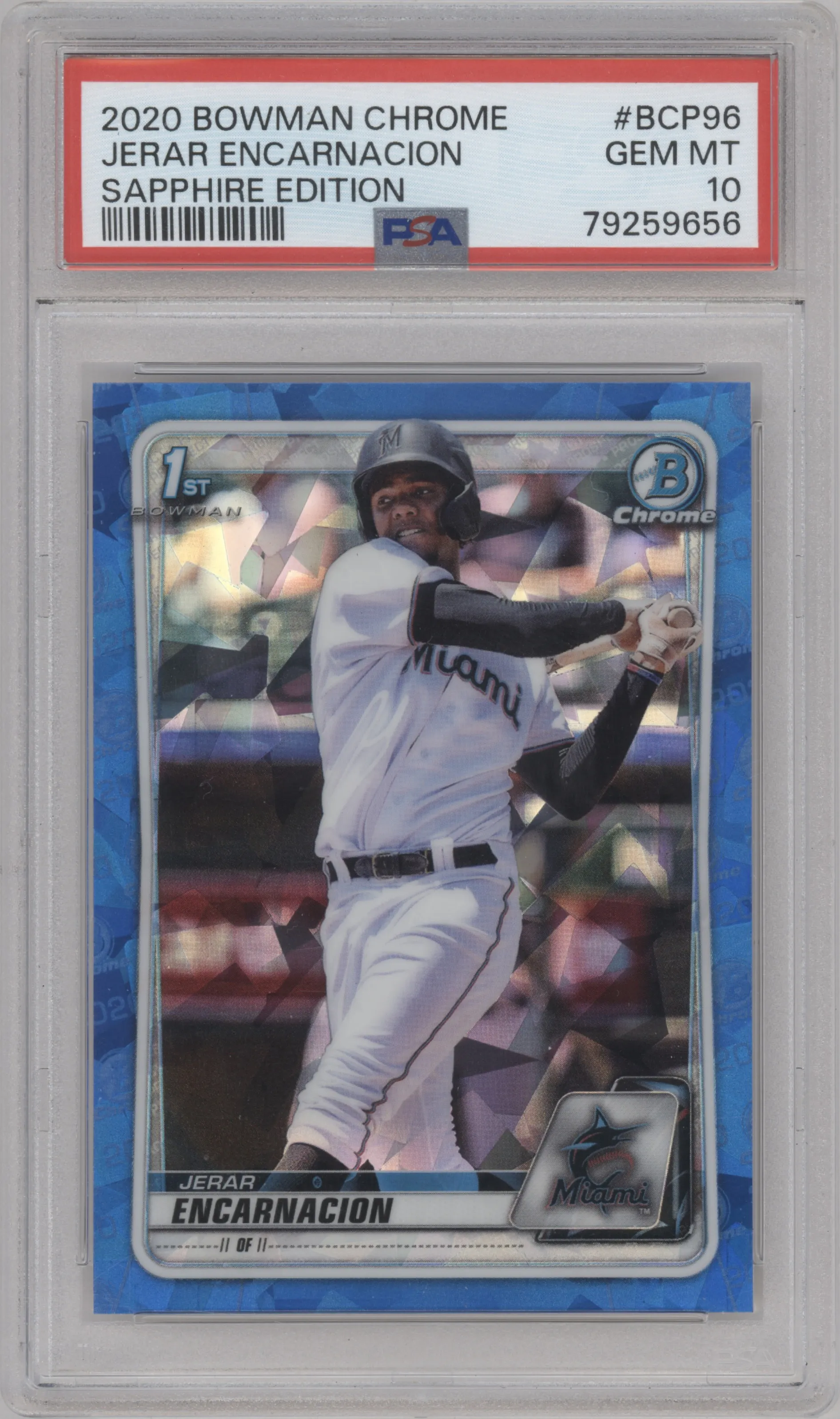 2020 Bowman Sapphire Edition Chr.Pros. Jerar Encarnacion PSA 10