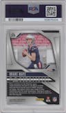 Drake Maye from the 2024 Panini Prizm set graded by PSA and given an overall grade of 10.