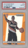 C.J. McCollum from the 2013-14 Panini Prizm set featuring a Orange Prizm parallel graded by PSA and given an overall grade of 10.