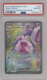 Tinkaton ex from the 2023 Pokemon SV set graded by PSA and given an overall grade of 10.
