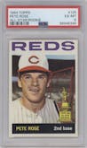 Pete Rose from the 1964 Topps set graded by PSA and given an overall grade of 6.
