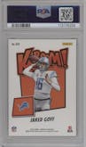 Jared Goff from the 2023 Panini Absolute set graded by PSA and given an overall grade of 10.