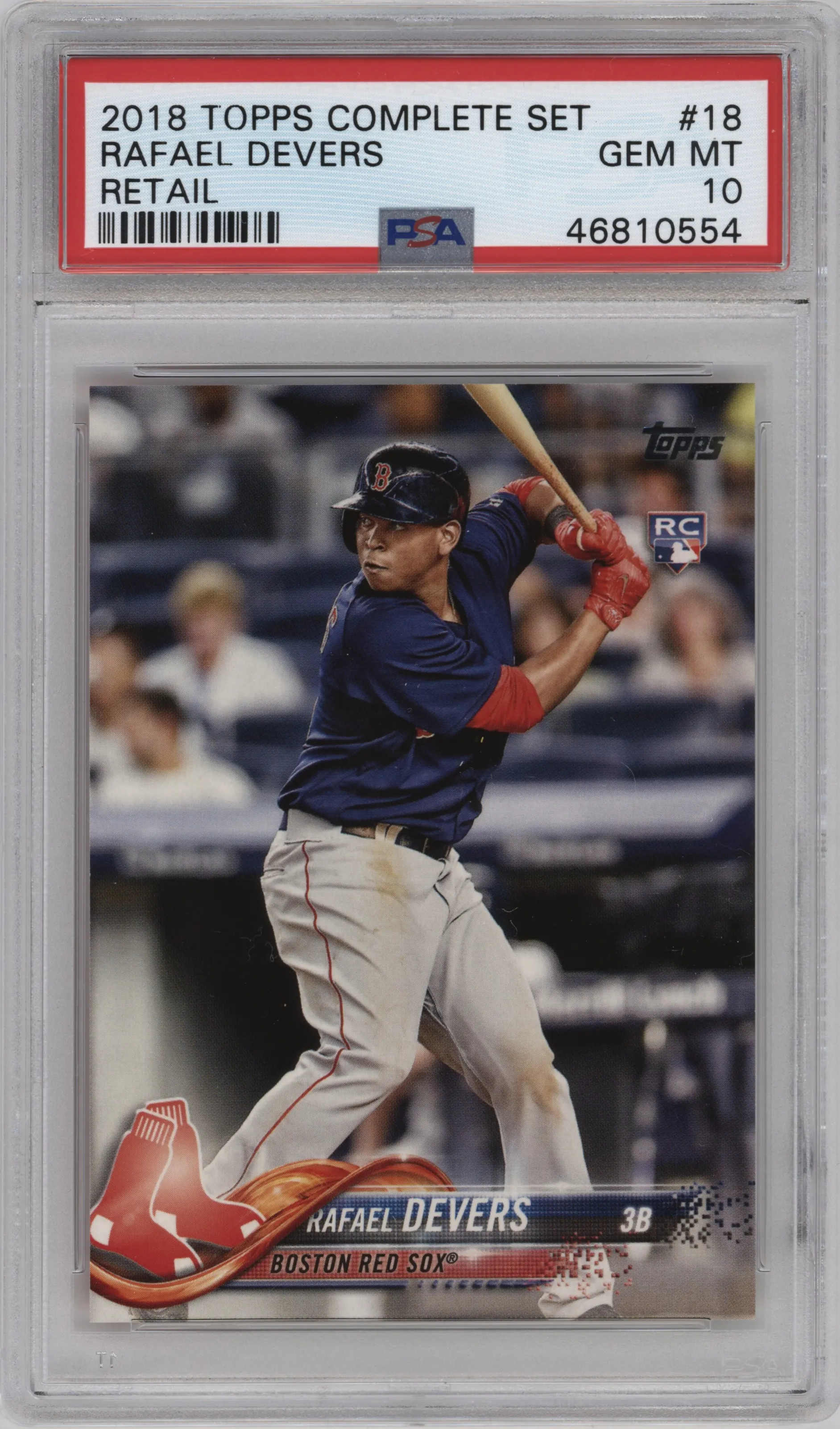 2018 Topps Complete Set Variation Rafael Devers PSA 10