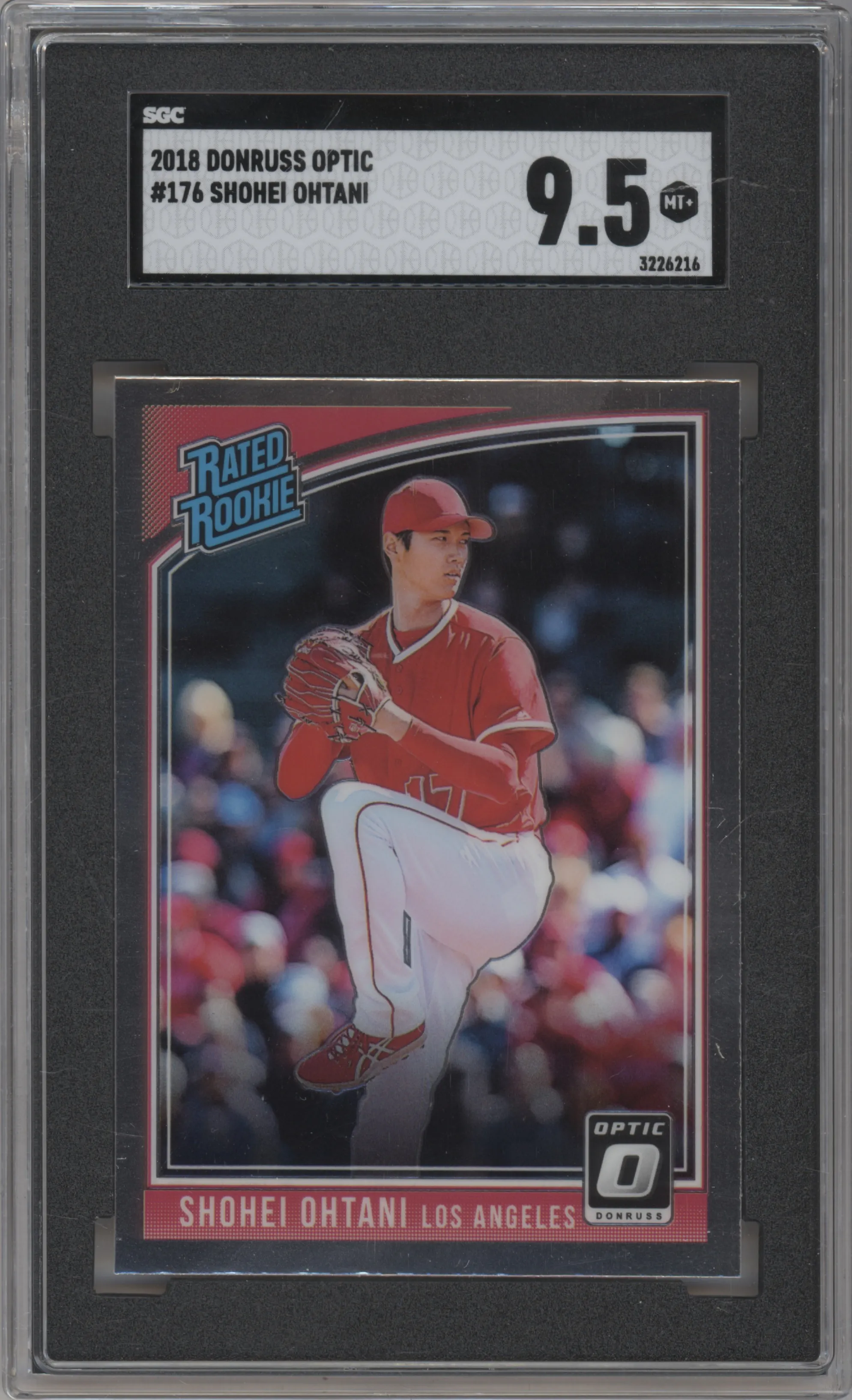 2018 Panini Donruss Optic Rated Rookie Shohei Ohtani #176 SGC 9.5