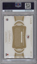 Patrick Mahomes II from the 2018 Panini Flawless set graded by PSA and given an overall grade of 10.