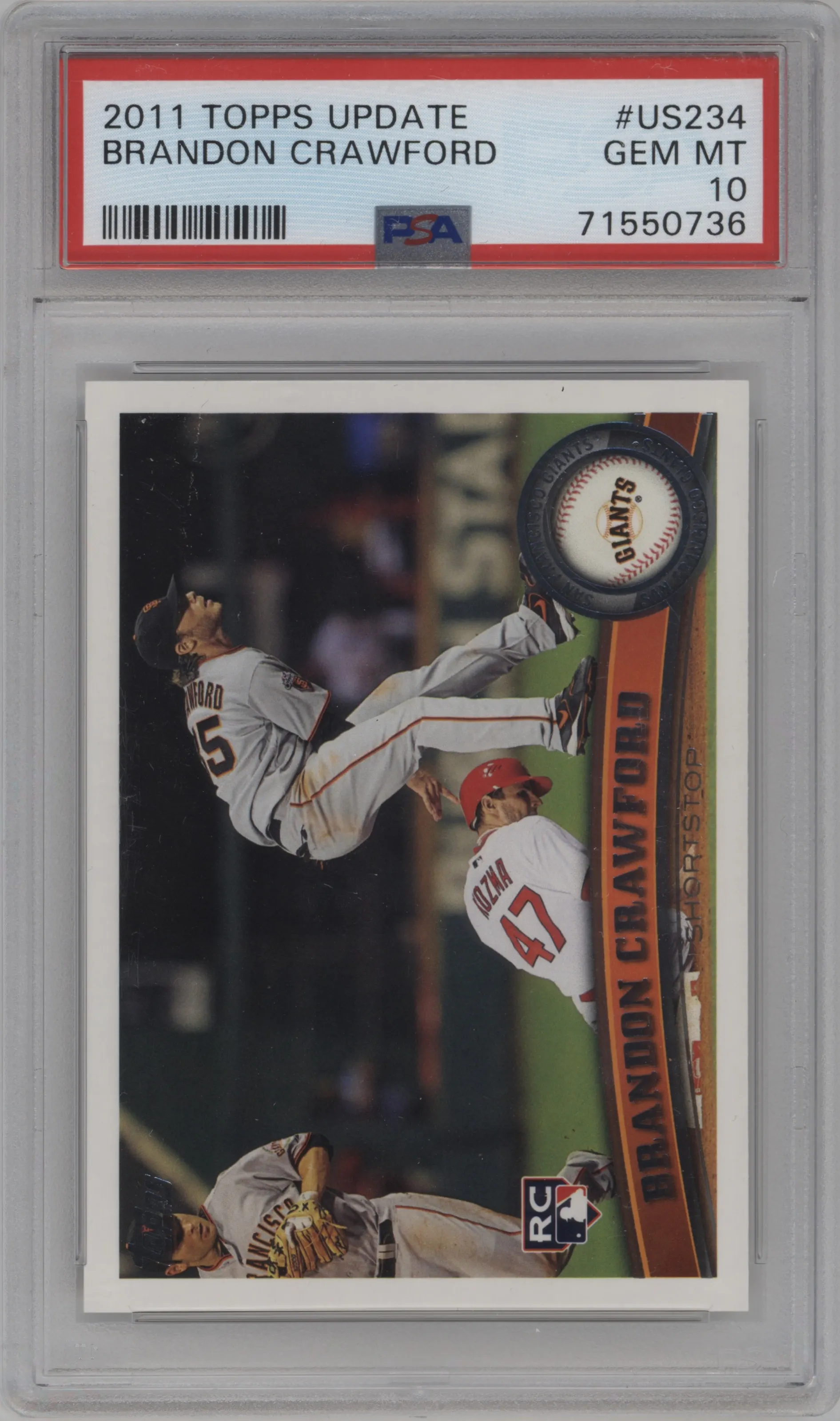 2011 Topps Update Brandon Crawford #US234 PSA 10