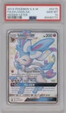 Sylveon GX from the 2019 Pokemon S&M  set graded by PSA and given an overall grade of 10.