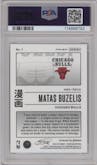 Matas Buzelis from the 2024-25 Panini Prizm set graded by PSA and given an overall grade of 10.