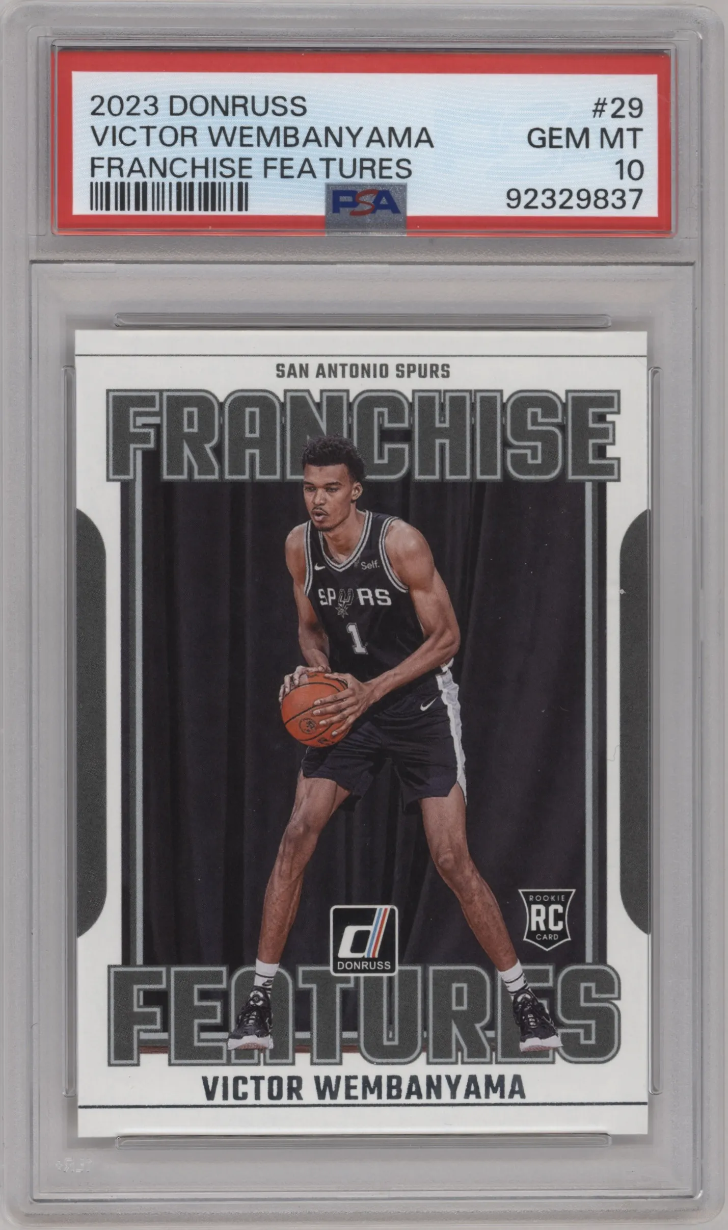 2023 Panini Donruss Frnchse.Feat. Victor Wembanyama PSA 10