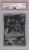 Mewtwo from the 2023 Pokemon SV set featuring a Ultra Premium Collection parallel graded by PSA and given an overall grade of 9.
