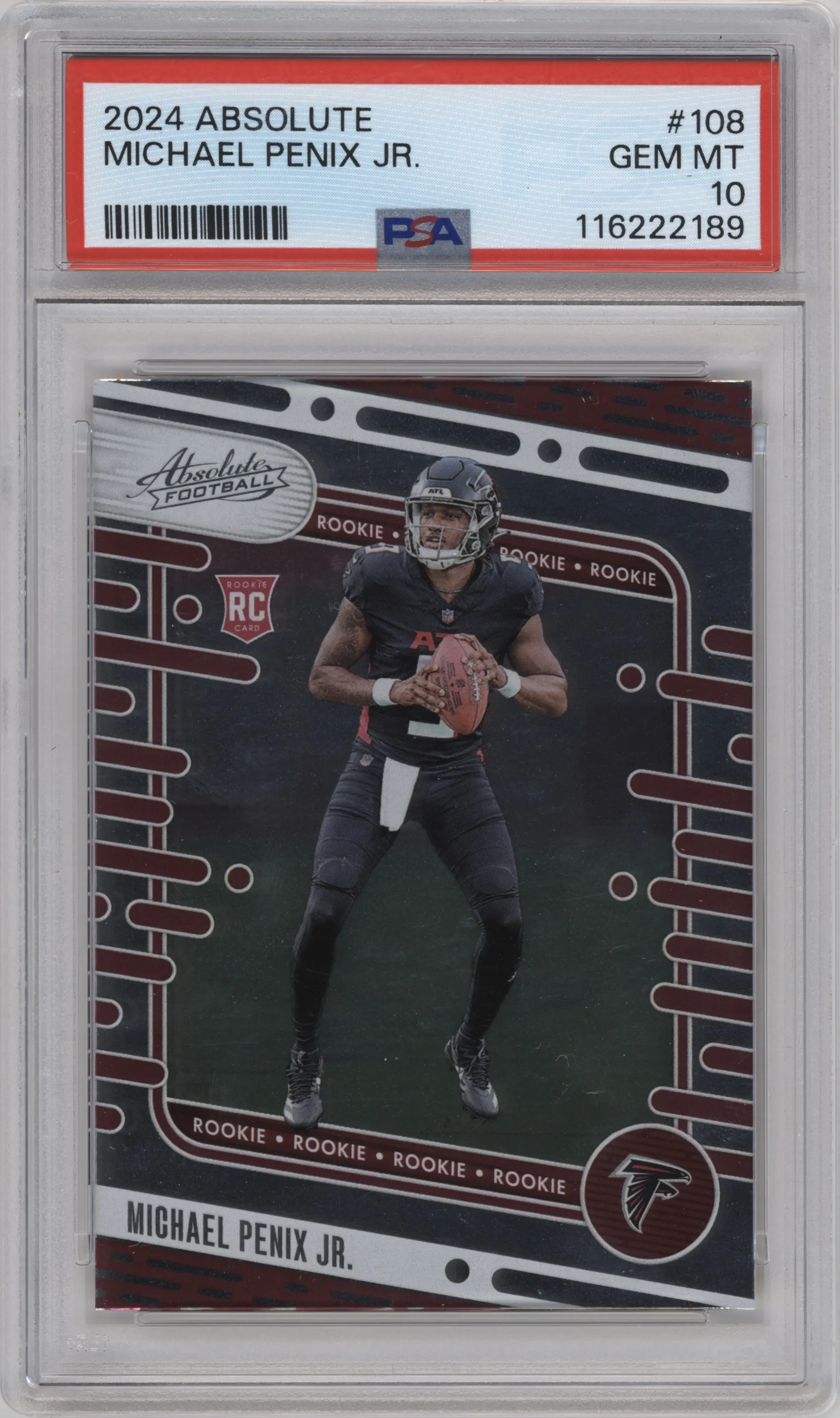 2024 Panini Absolute Michael Penix Jr. Retail #108 PSA 10