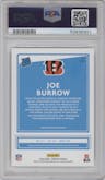 Joe Burrow from the 2020 Panini Donruss set graded by PSA and given an overall grade of 10.
