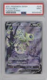 Celebi V from the 2021 Pokemon SWSH set graded by PSA and given an overall grade of 9.