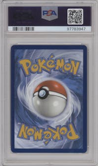 Greninja ex from the 2024 Pokemon SV set featuring a Shrouded Fable Greninja ex Special Illustration Collection parallel graded by PSA and given an overall grade of 10.